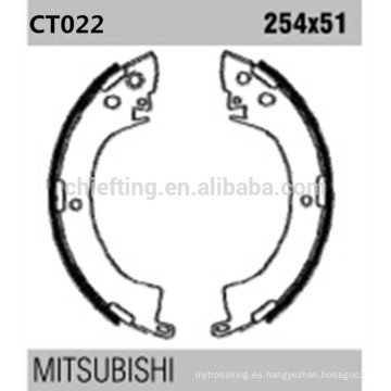 Piezas de automóvil de Japón k6664 MB238114 para Mitsubishi Mazda zapatos de freno de hierro fundido trasero